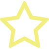yellow outline of star
